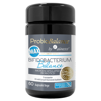 ProbioBalance Bifidobacterium Balance Max, 60 kapsułek ProbioBalance Bifidobacterium Balance Max, 60 kapsułek - zdjęcie produktu