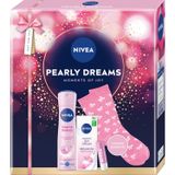 Zestaw Nivea Pearly Dreams, antyperspirant, 150 ml + krem na dzień, SPF 15, 50 ml + pomadka do ust, 4,8 g + skarpetki, 1 para - miniaturka zdjęcia produktu