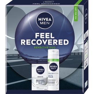Zestaw Nivea Men Feel Recovered, pianka do golenia, 200 ml + balsam po goleniu, 100 ml Zestaw Nivea Men Feel Recovered, pianka do golenia, 200 ml + balsam po goleniu, 100 ml - zdjęcie produktu