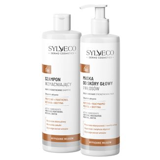 Zestaw Sylveco Dermo Wypadanie Włosów, szampon wzmacniający, 300 ml + maska do skóry głowy i włosów, 300 ml - zdjęcie produktu