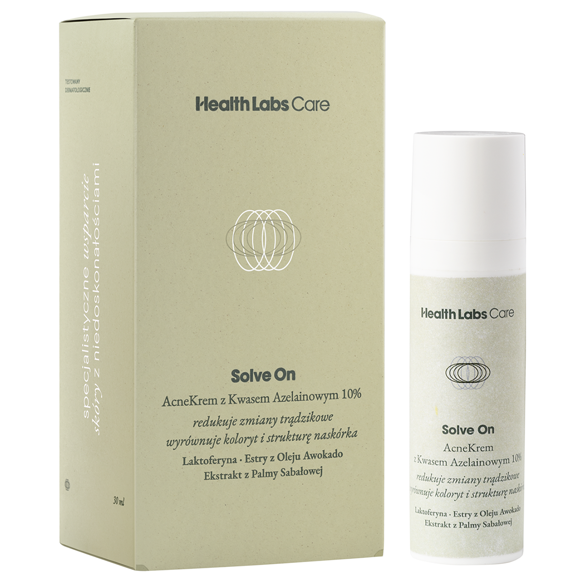 Nieznana Health Labs Solve On Acne, krem z kwasem azelainowym 10%, 30 ml