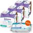 Zestaw Nutridrink Skin Repair, preparat odżywczy, smak truskawkowy, 12 x 200 ml + Tena Wet Wipes Orginal, chusteczki nawilżane do higieny osobistej, 48 sztuk gratis - miniaturka  zdjęcia produktu