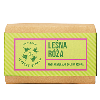 Cztery Szpaki, mydło w kostce, leśna róża, 110 g - zdjęcie produktu