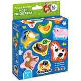 CzuCzu Puzzle do pary Moje Zwierzątka, puzzle dla dzieci, od 18 miesiąca, 20 elementów - miniaturka zdjęcia produktu