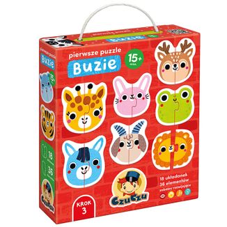 CzuCzu Pierwsze Puzzle Buzie, puzzle dla dzieci, od 15 miesiąca, 36 elementów - zdjęcie produktu
