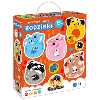 CzuCzu Pierwsze Puzzle Rodzinki, puzzle dla dzieci, od 15 miesiąca, 22 elementy - zdjęcie produktu