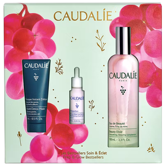 Caudalie Beauty Elixir, woda rozświetlająca, 100 ml + Vinoclean, maska detoksykująca, 15 ml i Vinoperfect serum, 10 ml w prezencie - zdjęcie produktu