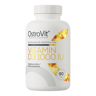 OstroVit Witamina D3 1000 IU, 90 tabletek - zdjęcie produktu