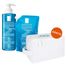 Zestaw La Roche-Posay Effaclar, żel oczyszczający do skóry tłustej i wrażliwej, 400 ml + refill, 400 ml + biała kosmetyczka gratis - miniaturka  zdjęcia produktu