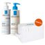 Zestaw La Roche-Posay Lipikar Baume AP+M, balsam do ciała, skóra sucha i atopowa, od urodzenia, 400 ml + krem myjący do ciała, 400 ml + biała kosmetyczka gratis - miniaturka  zdjęcia produktu