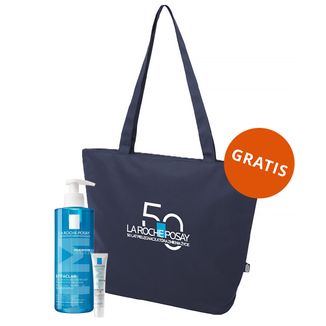 Zestaw La Roche-Posay Effaclar, żel oczyszczający do skóry tłustej i wrażliwej, 400 ml + Effaclar DUO+M, nawilżający krem do cery trądzikowej, 40 ml + torba gratis - zdjęcie produktu