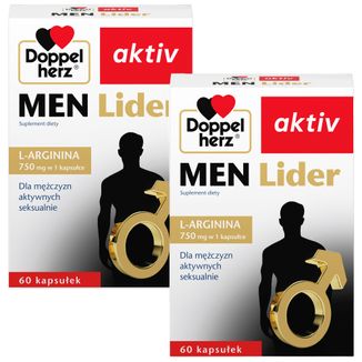 Zestaw Doppelherz aktiv Men Lider, 2 x 60 kapsułek - zdjęcie produktu