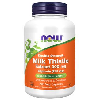 Now Foods Milk Thistle Extract 300 mg, wyciąg z nasion ostropestu, 200 kapsułek - zdjęcie produktu
