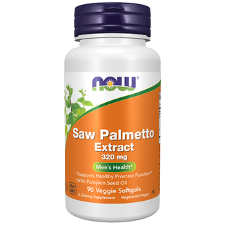 Now Foods Saw Palmetto Extract 320 mg, wyciąg z owocu palmy sabałowej, 90 kapsułek - zdjęcie produktu
