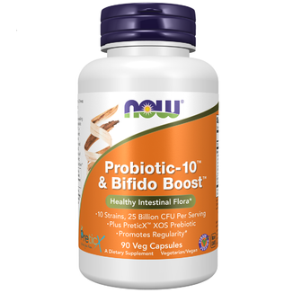 Now Foods Probiotic-10 & Bifido Boost, 90 kapsułek - zdjęcie produktu