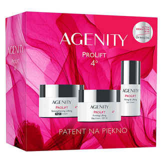 Zestaw Agenity 4° ProLift 2025, ujędrniający krem liftingujący na dzień, SPF 20, 50 ml + wzmacniający krem liftingujący na noc, 50 ml + wypełniający krem pod oczy, 15 ml - zdjęcie produktu