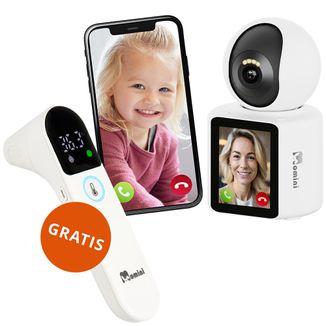Momini CommuniCare, elektroniczna niania dwukierunkowa + LittleCare, termometr na podczerwień gratis - zdjęcie produktu