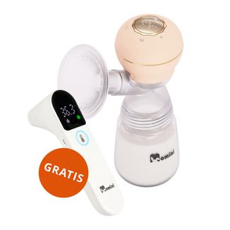 Momini BlissPump, laktator elektroniczny, pojedynczy, 4-fazowy, bezprzewodowy + LittleCare, termometr na podczerwień gratis - zdjęcie produktu