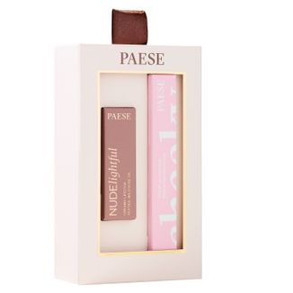 Zestaw Paese Cheeky Nude Look, tusz do rzęs Cheeky, 9 ml + Nudelightful, pomadka do ust, 400 Beige Marshmallow, 4,5 g - zdjęcie produktu