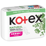 Kotex Natural, podpaski higieniczne, Super, 7 sztuk - miniaturka zdjęcia produktu