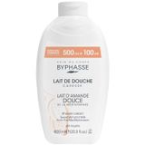 Byphasse Caresse, krem pod prysznic, słodkie mleko migdałowe, 600 ml - miniaturka zdjęcia produktu