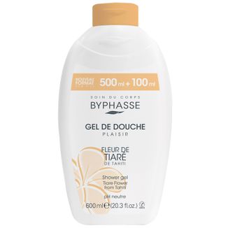Byphasse Plaisir, żel pod prysznic, kwiaty tiare, 600 ml Byphasse Plaisir, żel pod prysznic, kwiaty tiare, 600 ml - zdjęcie produktu