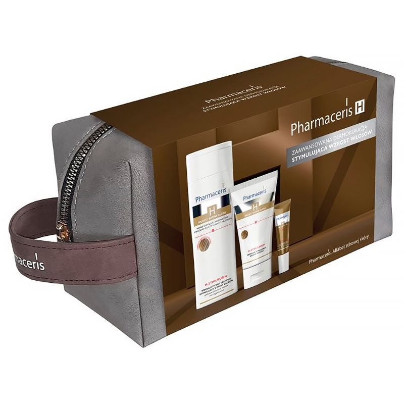 Pharmaceris Set Pharmaceris H, Shampoo 250 ml + Spülung, 150 ml + peeling, 10 ml + Kosmetiktasche — Inhaltsstoffe und Bewertung