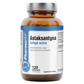 PharmoVit Astaksantyna Softgel Active, 120 kapsułek - zdjęcie produktu