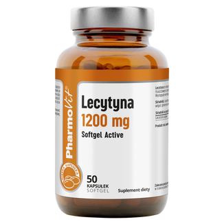 PharmoVit Lecytyna 1200 mg Softgel Active, 50 kapsułek - zdjęcie produktu
