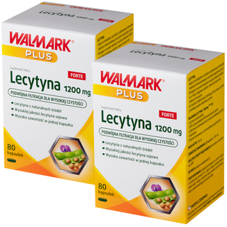 Zestaw Walmark Plus Lecytyna 1200 mg Forte, 2 x 80 kapsułek - zdjęcie produktu