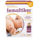 Femaltiker Plus, smak czekoladowy, 12 saszetek + 2 gratis - miniaturka zdjęcia produktu