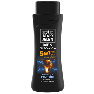 Biały Jeleń Men, żel do mycia 5w1, łagodzący pantenol, 300 ml - zdjęcie produktu