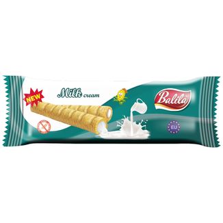 Balila, rurki kukurydziane z kremem mlecznym, bezglutenowe, 18 g - zdjęcie produktu