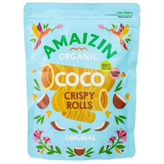 Amaizin, rurki waflowe kokosowe, bezglutenowe, 140 g KRÓTKA DATA Amaizin, rurki waflowe kokosowe, bezglutenowe, 140 g KRÓTKA DATA - zdjęcie produktu