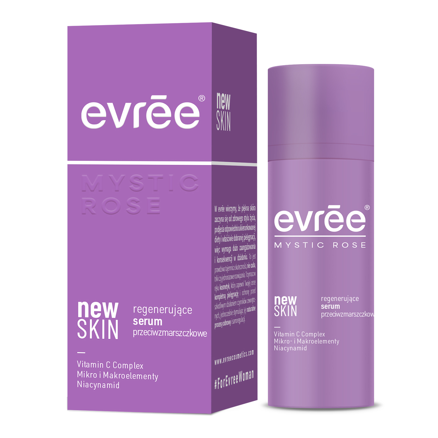 Evree Evree Mystic Rose New Skin, regenerierend serum Anti-Falten, 30 ml — Inhaltsstoffe und Bewertung