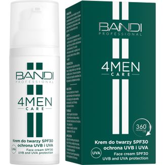 Bandi 4Men Care, krem do twarzy SPF 30, ochrona UVB i UVA, dla mężczyzn, 50 ml - zdjęcie produktu