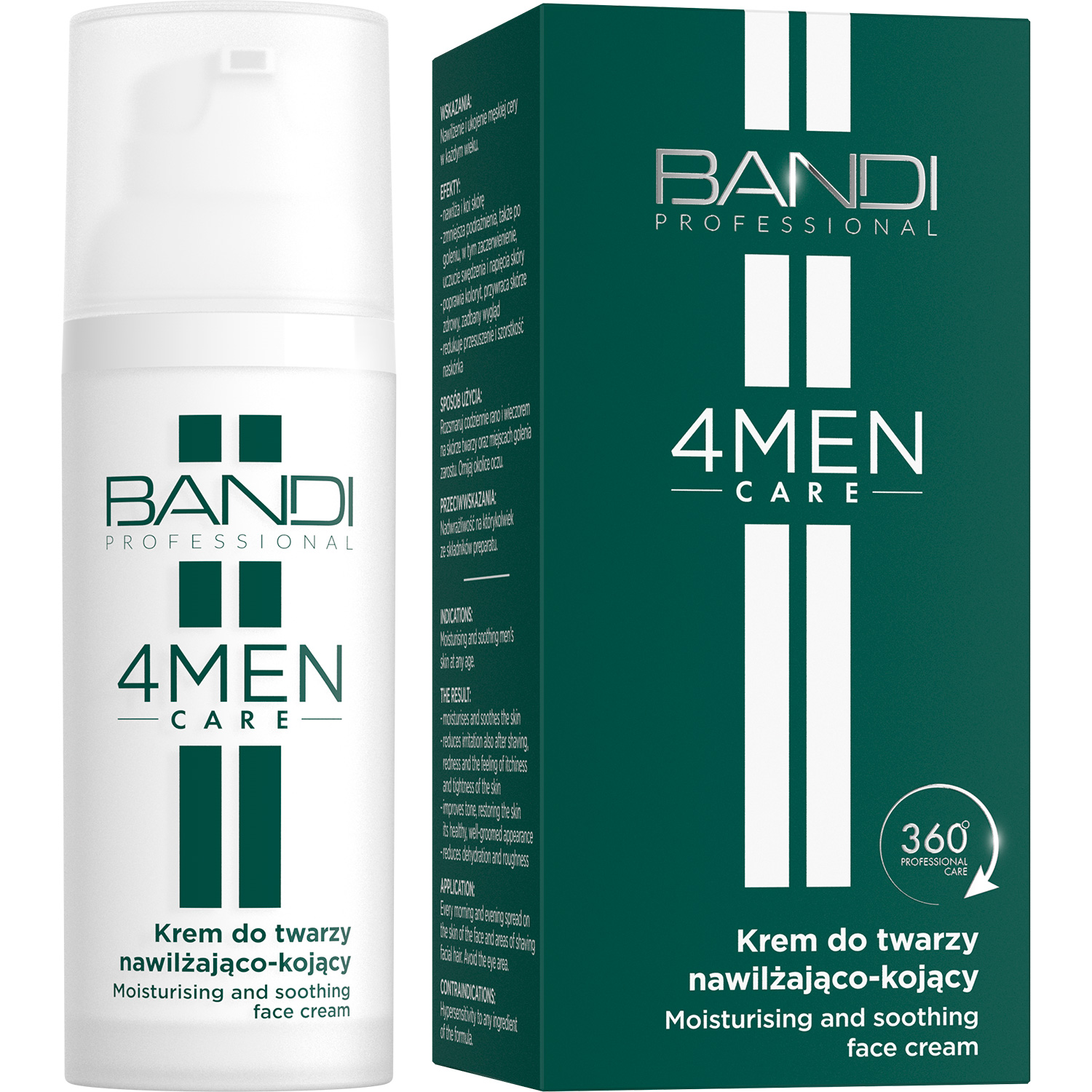 Nieznana Bandi 4Men Care, Gesichtscreme, feuchtigkeitsspendend-beruhigend, für Herren, 50 ml — Inhaltsstoffe und Bewertung