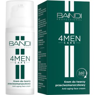 Bandi 4Men Care, krem do twarzy, przeciwzmarszczkowy, dla mężczyzn, 50 ml - zdjęcie produktu
