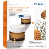 Zestaw Korres Black Pine Primus, krem na dzień, 40 ml + krem na noc, 15 ml - miniaturka zdjęcia produktu