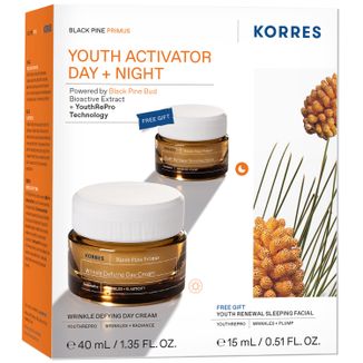 Zestaw Korres Black Pine Primus, krem na dzień, 40 ml + krem na noc, 15 ml - zdjęcie produktu
