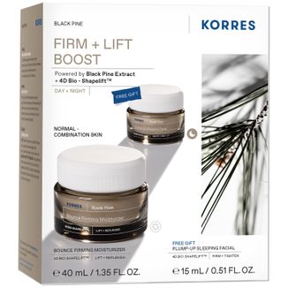 Zestaw Korres Black Pine, krem na dzień, 40 ml + krem na noc, 15 ml - zdjęcie produktu
