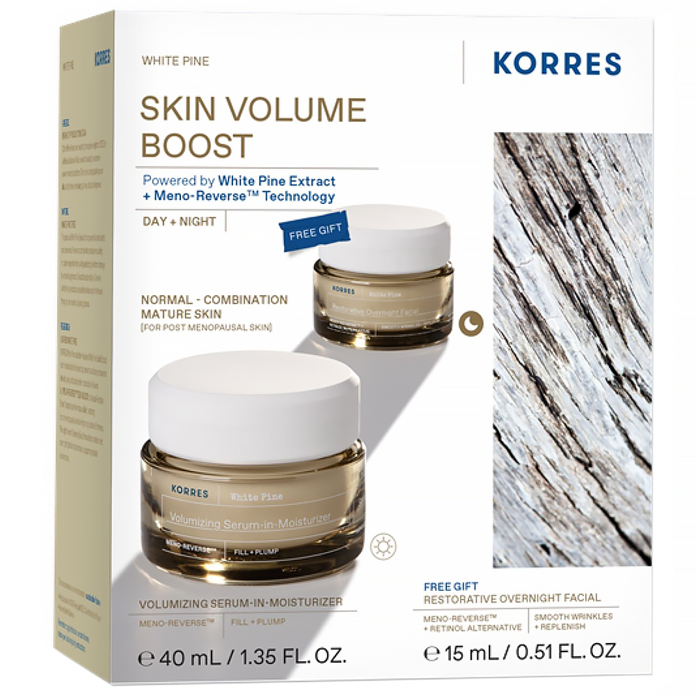 Nieznana Zestaw Korres White Pine, serum, 40 ml + krem na noc, 15 ml
