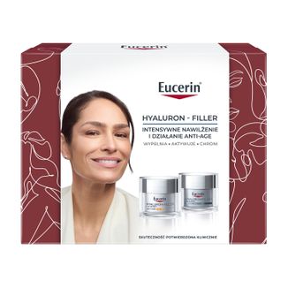 Zestaw Eucerin Hyaluron-Filler, krem na dzień, SPF 30, 50 ml + krem na noc, 50 ml Zestaw Eucerin Hyaluron-Filler, krem na dzień, SPF 30, 50 ml + krem na noc, 50 ml - zdjęcie produktu