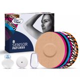 CureTape Sensor Patches, plastry na sensor CGM do monitorowania glukozy, mix kolorów, 8 sztuk - miniaturka zdjęcia produktu