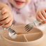 BabyOno, sztućce dla dzieci, stal nierdzewna, niebieskie, od 12 miesiąca - miniaturka 2 zdjęcia produktu