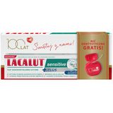 Lacalut Sensitive Plus, pasta do zębów, 75 ml + nić dentystyczna gratis USZKODZONE OPAKOWANIE - miniaturka zdjęcia produktu