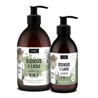 Zestaw LaQ Dzikus z lasu, żel pod prysznic, 500 ml + szampon do włosów, 300 ml - zdjęcie produktu