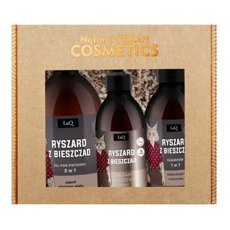 Zestaw LaQ Ryszard z Bieszczad, żel pod prysznic, 500 ml + szampon do włosów, 300 ml + balsam po goleniu, 150 ml - zdjęcie produktu