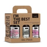 Zestaw LaQ Czyściopak Unisex Mini, żel pod prysznic, Piwonia + Magnolia + Niezapominajka + Zapachu Seksu i Biznesu + Ryszard z Bieszczad + Kozioł, 6 x 100 ml - miniaturka zdjęcia produktu