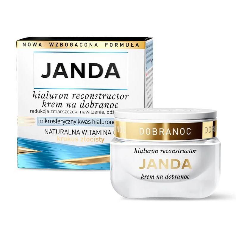 Nieznana Janda Hialuron Reconstructor, krem na dobranoc, krokus złocisty, 50 ml